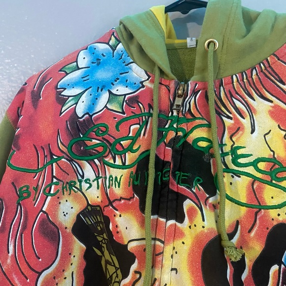 Don ED HARDY RARE green jacket ! - Picture 4 of 6